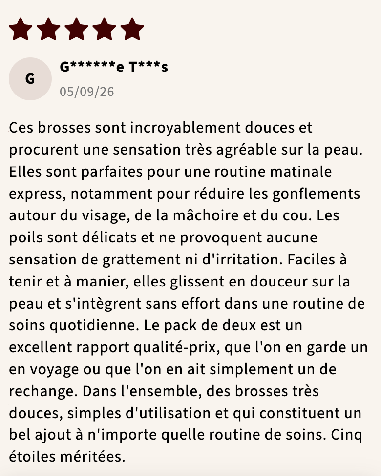 Capture d'écran d'un avis client sur Lymph'Drain™